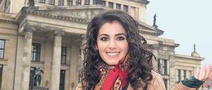 Hoppla, hier bin ich. Katie Melua auf dem Gendarmenmarkt.