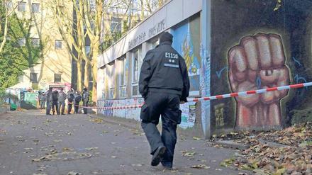 Kreuzberg im Herbst 2013. Als es neulich zu Gewalttaten kam, rückte auch noch die Polizei an. 