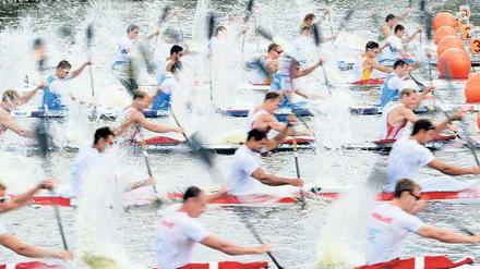 Auf dem Beetzsee in Brandenburg an der Havel können olympische Ruderwettbewerbe ausgetragen werden. 