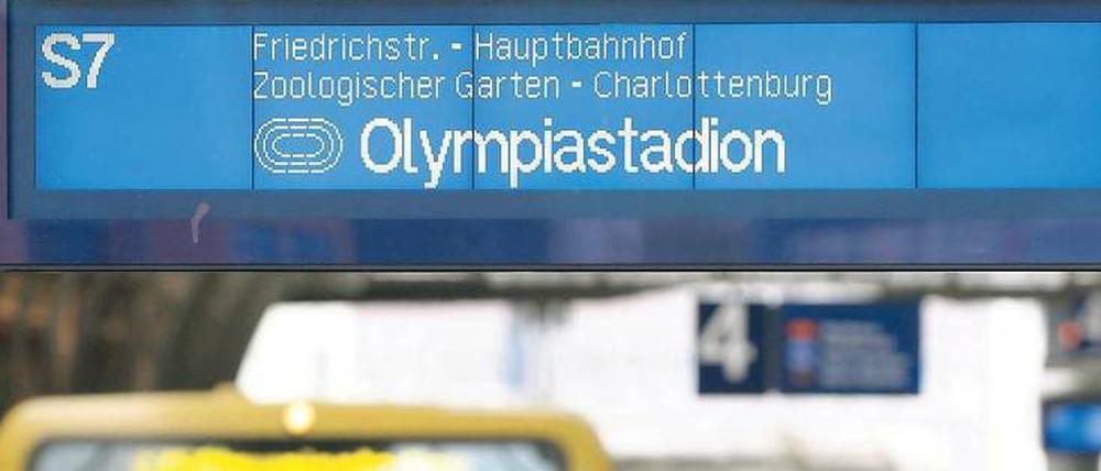 Mit der S-Bahn zum Olympiastadion? Die fährt nicht - dafür will die U-Bahn immerhin öfter fahren.
