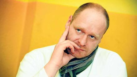 Alles so gelb hier. Bernd Schlömer will ins Abgeordnetenhaus – für Friedrichshain-Kreuzberg und für die FDP. 