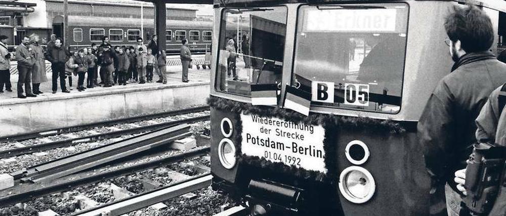 Es war ein Volksfest, damals, als die S-Bahn nach Potsdam zurück kam.