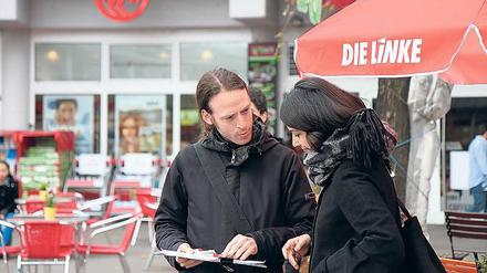 Szeneschick. Linken-Direktkandidat Pascal Meiser will, seine grüne Konkurrentin in Kreuzberg-Friedrichshain noch einholen.