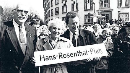 Große Ehre: 1993 wurde der Platz vor dem Funkhaus in Schöneberg nach Hans Rosenthal benannt