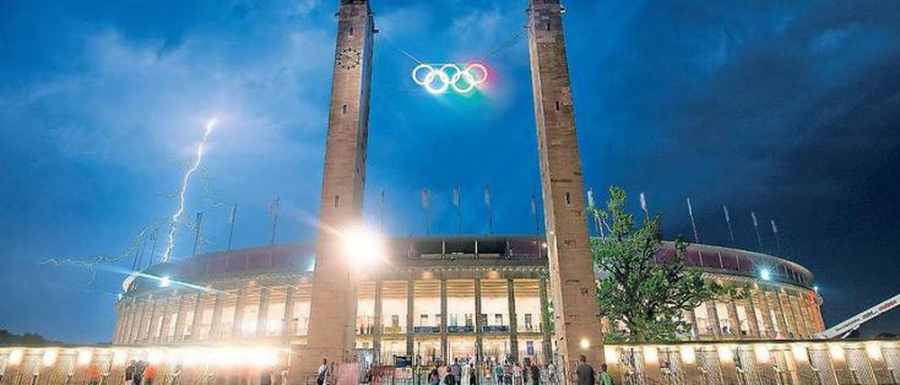 Vision Olympia. Es gibt eine Debatte um die Frage, ob sich Berlin für die Spiele 2032 bewerben soll.