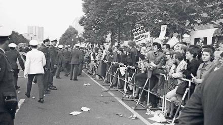 Demo gegen den Schah-Besuch 1967.