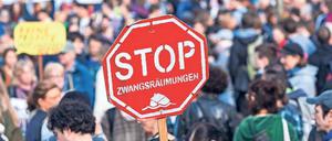Immer wieder wird in Berlin gegen die Wohnungsnot protestiert.
