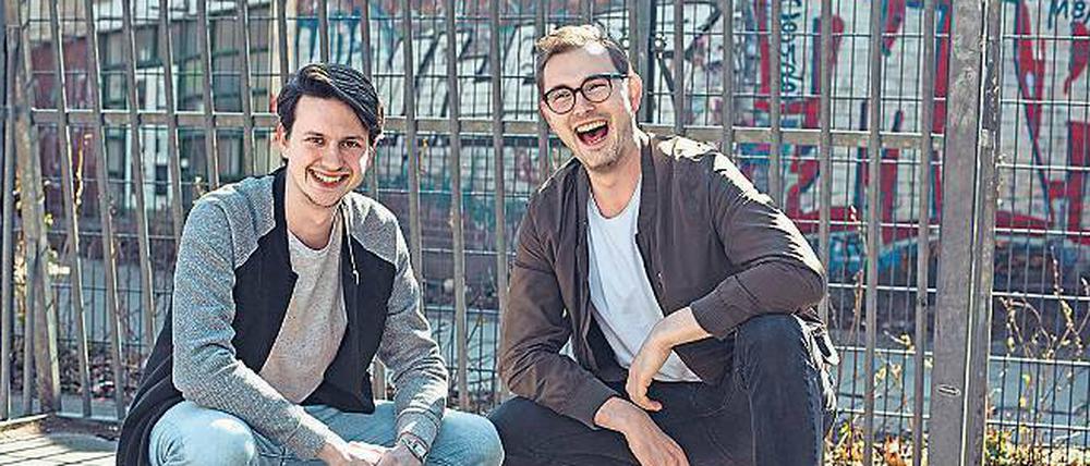 Matchbase-Gründer Christian Klötzer (l.) und Jonas Baum.