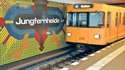 Schmuckstück. Der U-Bahnhof Jungfernheide ist eine der 18 Stationen, die neuerdings unter Denkmalschutz fallen. 