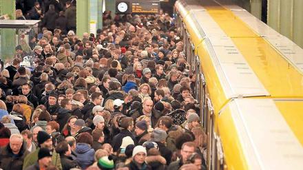 Die U-Bahn wird stark beansprucht – und das nicht nur, wenn die S-Bahn wie am Montag bestreikt wird.