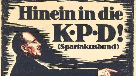 Posterheld der Linken: Karl Liebknecht auf einem Wahlplakat der KPD aus dem Jahr 1919.