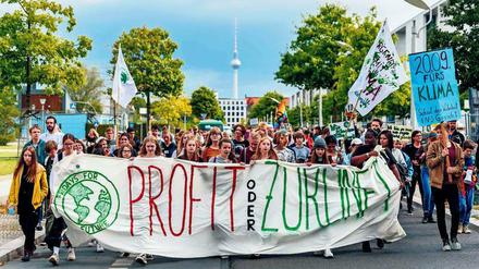 Klimaprotest mit Verstärkung. Am Freitag werden 10.000 Teilnehmer zur Demo in Berlin erwartet.