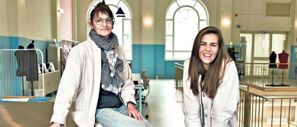 Selbermachen ist nachhaltig, finden Andrea Arnkens (links) und Davina Grazia Glatz vom „Selfmade“-Laden in Tempelhof. 