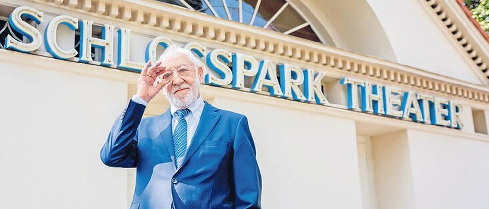 Schlossherr in Steglitz. Seit 2008 führt Dieter Hallervorden das Schlosspark Theater, das auch an seinem 100. Geburtstag coronabedingt ohne Publikum auskommen muss.