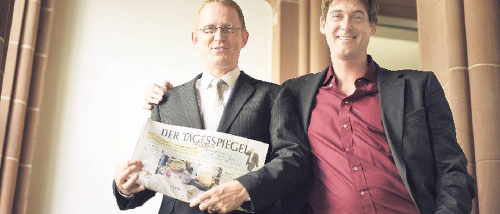 Tagesspiegel-Chefs: Stephan Andreas Casdorff (links) und Lorenz Maroldt. Foto: dpa