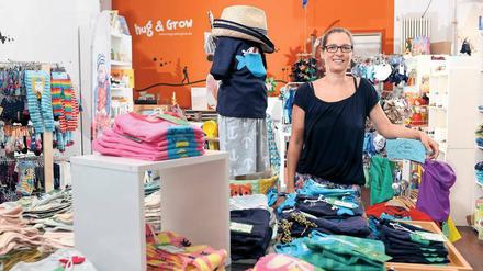 Neuanfang mit Mitte 30. Nach der Geburt ihrer Tochter gründete Patricia Taterra den ökologischen Babyladen „Hug &amp; Grow“ in der Kirchstraße in Moabit.