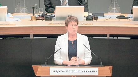 Fatalismus oder Realismus? Berlins Arbeits- und Sozialsenatorin Elke Breitenbach (Linke) gab sich pessimistisch.