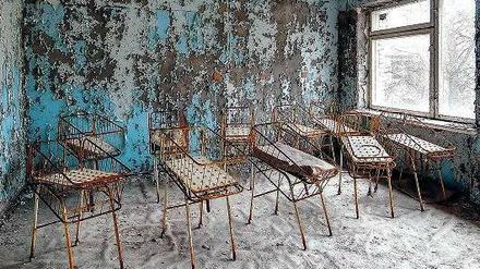 Was vom Menschen übrig blieb: Das Krankenhaus in Prypjat in der Sperrzone um Tschernobyl. 