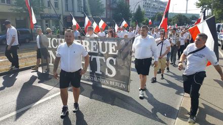 Nazi-Demo in Lichtenberg.