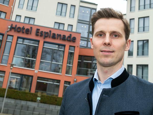 Der Direktor Tom Cudok vom Hotel Esplanade Resort und Spa Bad Saarow (Brandenburg).