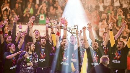 Den EHF-Pokal feierten die Füchse im Mai noch in der Max-Schmeling-Halle - und wie wird die künftig heißen?
