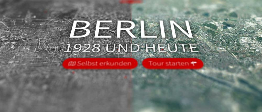 Mit einer interaktiven Karte können Sie sich selbst auf Zeitreise durch Berlin begeben - und zwar hier: 1928.tagesspiegel.de