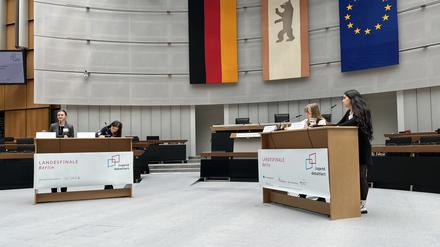 Jugend debattiert – Landesentscheid Berlin 2023.
