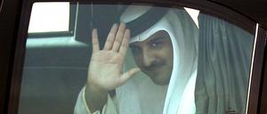 Der Emir von Katar, Scheich Tamim bin Hamad Al Thani, ist in der Hauptstadt. 