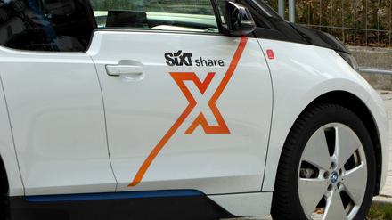 Das Logo des Carsharing-Anbieters Sixt share. 