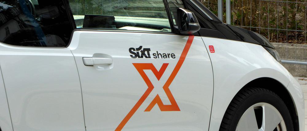Das Logo des Carsharing-Anbieters Sixt share. 