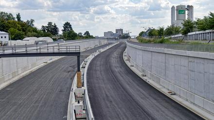 Der Ausbau der Stadtautobahn zum Treptower Park macht weiter Fortschritte.