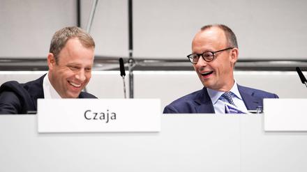 Zwei, die Berlin für die CDU gewinnen wollen: Mario Czaja (links) und Friedrich Merz.