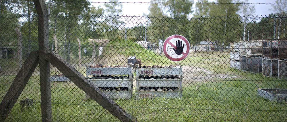 In Kummersdorf befindet sich der zentrale Munitionszerlegebetrieb mit Sprengplatz, wo der Verdächtige tätig gewesen sein soll. 