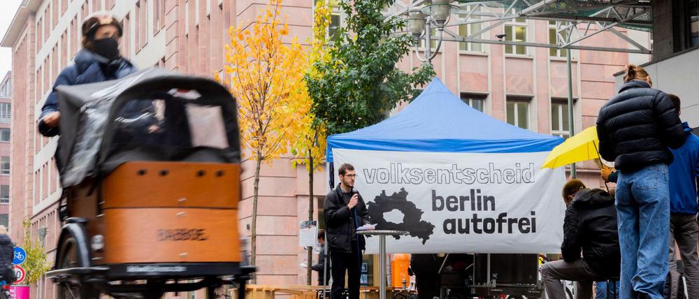 Die Initiative "Berlin autofrei" will die Autofahrten in der Stadt stark reduzieren.
