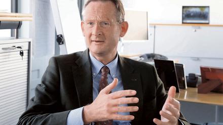 Jürgen Allerkamp, Chef der Investitionsbank Berlin (hier im Mai 2015) geht Ende Juni in den Ruhestand.