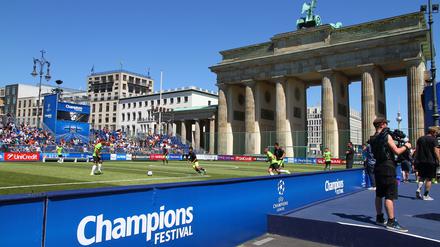 Fanfest zur Champions League in Berlin