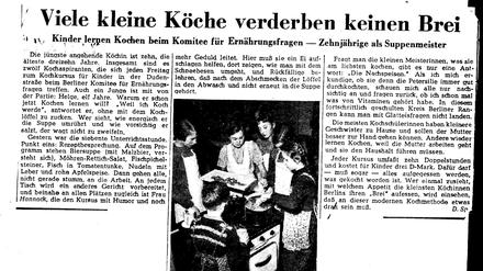 Artikel in der "Neuen Zeitung" vom 24. Januar 1953.