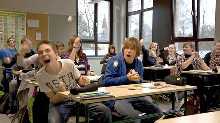 Schule kann auch Spaß machen: Szene aus "Jonas", gedreht in einer Zeuthener Schule. 