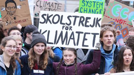 Die Klimaschutz-Bewegung „Fridays for Future“ brachte 2019 regelmäßig tausende junge Menschen in Berlin auf die Straße.