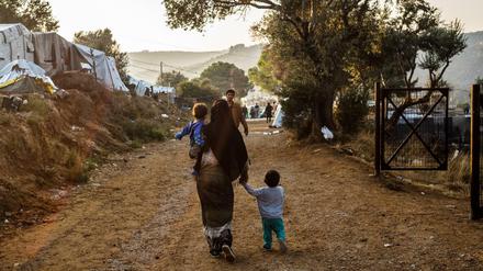 Im Flüchtlingslager Moria auf der griechischen Insel Lesbos herrschten im Jahr 2020 desolate Zustände. Inzwischen ist das Camp abgebrannt.