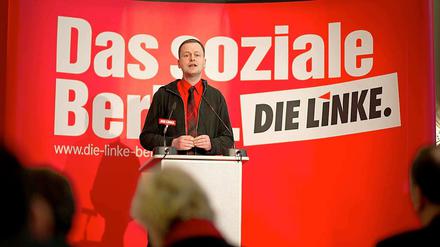 Er führt rund 8.900 Parteimitglieder in Berlin: Klaus Lederer, Parteivorsitzender der Linken.