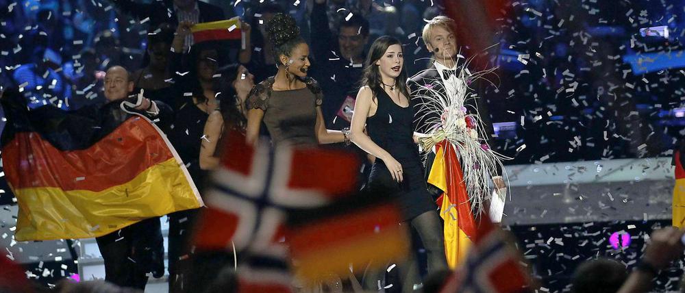 Beim Song Contest in Oslo trat Lena Meyer-Landrut nicht in einer Aufblashalle auf. Mal sehen, wie es nächstes Mal wird. Und wo.