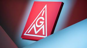 Das Logo der Gewerkschaft IG Metall. 