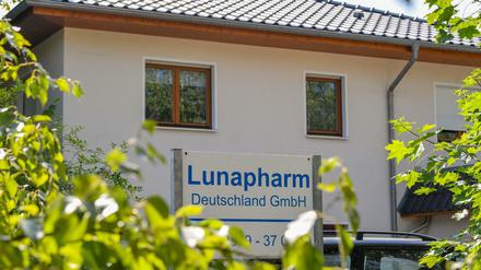 Umstrittene Firma. Das Gebäude der Lunapharm Deutschland GmbH in Mahlow.