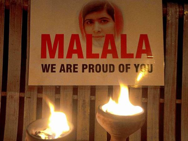 Wir sind stolz auf dich. Nachdem Malala im Oktober diesen Jahres der Friedensnobelpreis verliehen wurde, gratulierten ihr die Menschen in Pakistan.