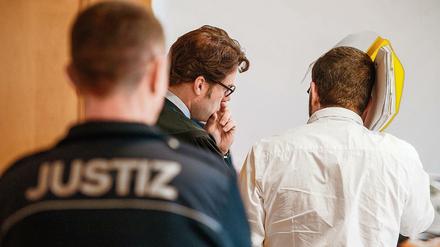 Der mittlerweile verurteilte Mario K. an einem Verhandlungstag vor dem Landgericht Frankfurt (Oder). 
