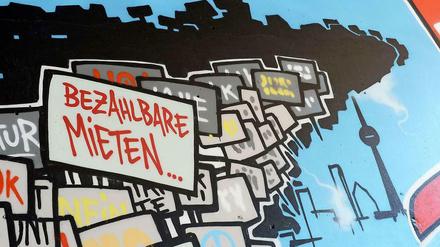 Sprüht´s an jede Wand... Ein Graffito in Kreuzberg als politischer Slogan.