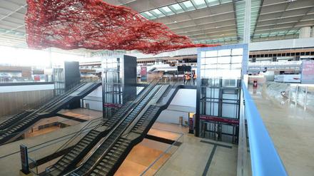 Im Herbst 2017 soll der BER in Betrieb gehen. Hier im Bild: das Terminal, aufgenommen im Frühjahr 2015.