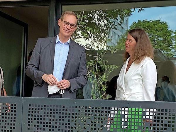 Bauen für die Massen: Der Regierende Bürgermeister Michael Müller und WBM-Chefin Christina Geib