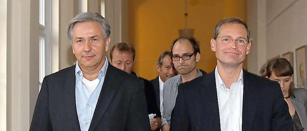 Michael Müller ist jahrelanger Weggefährte von Klaus Wowereit. Nun könnte er Senator werden - doch wer die Nachfolge des Fraktionschefs übernehmen soll, ist unklar.